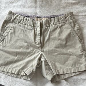 J Crew Chino Classic Twill City Fit Casual Khaki Shorts Size 6